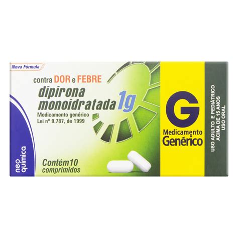 dipirona 1g - paracetamol 1g